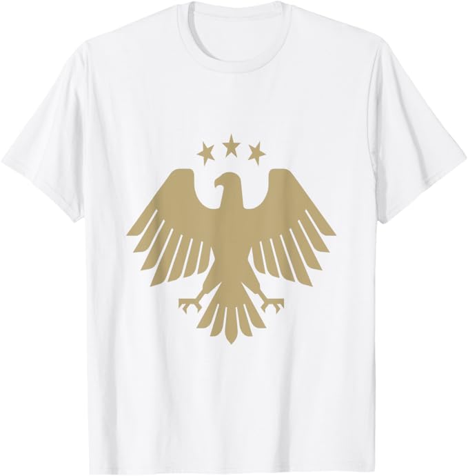 تيشيرت فاخر من امازون بشعار سوريا الجديد العقاب الذهبي